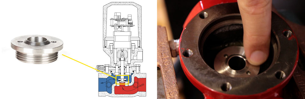 inspect the valve seat for preventative maintenance