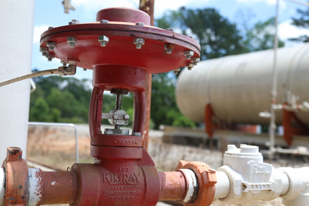 Kimray control valve in Texas