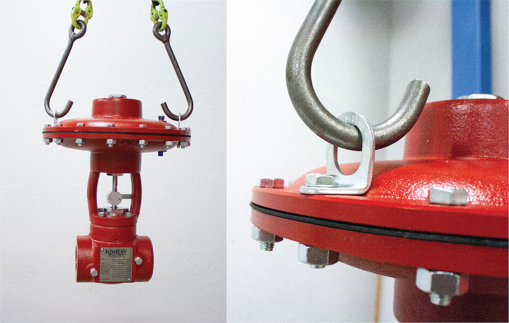 Product Notice High Pressure Control Valve Lifting Rings Kimray