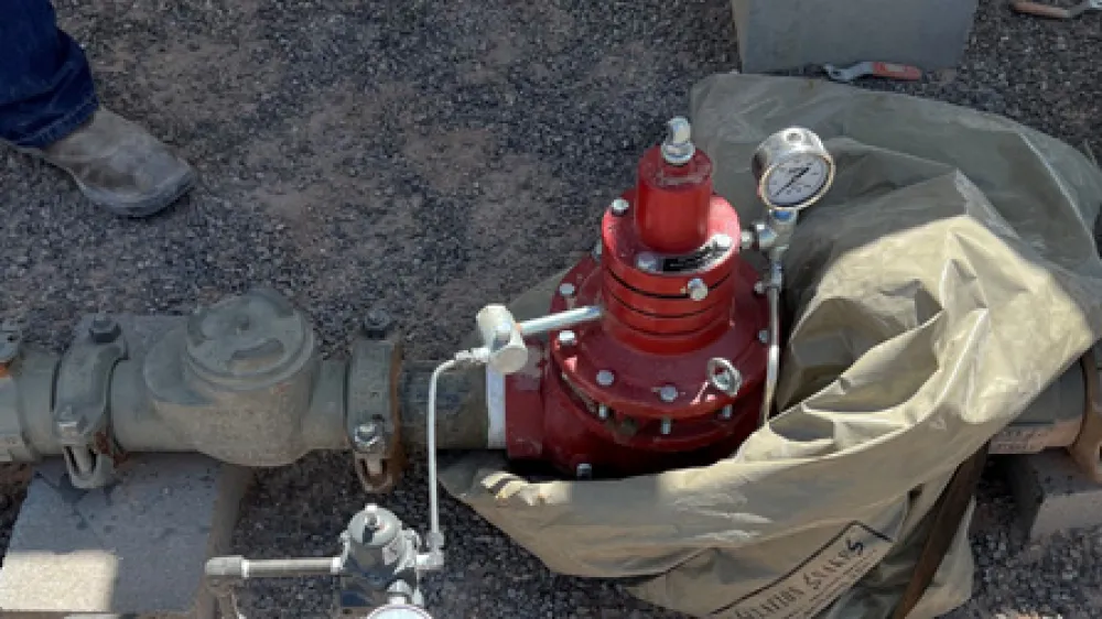 Back Pressure Regulator with Outside Supply