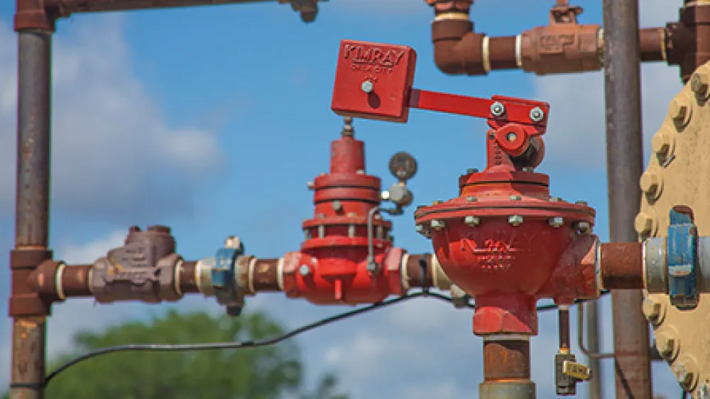 Weight Operated Dump Valve in service