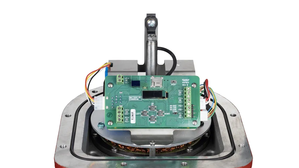Close Up of Electric Actuator Controls