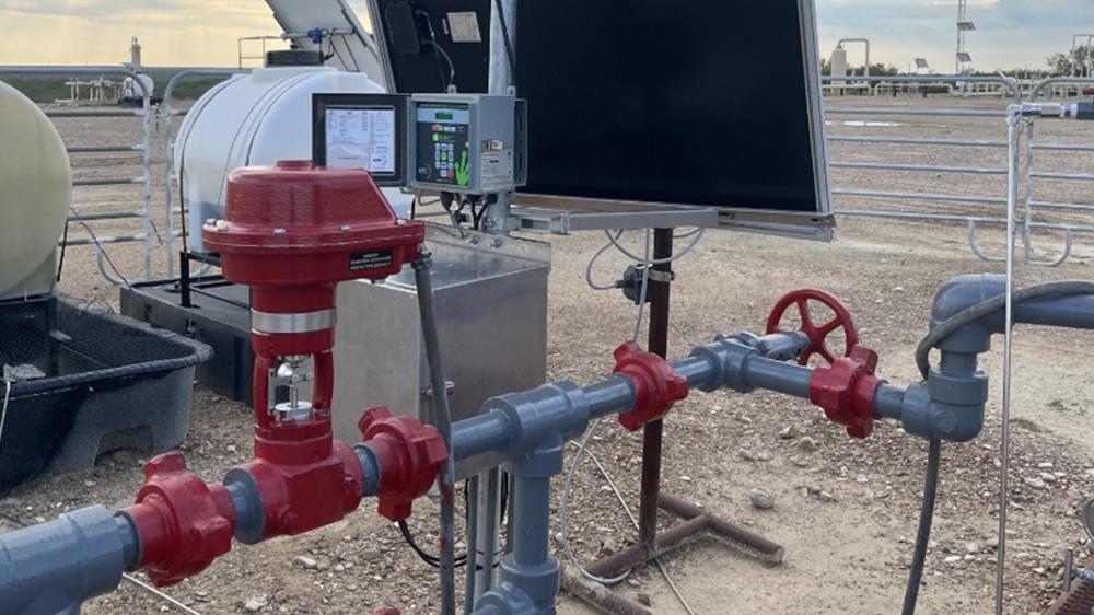 Electric Actuator Installed on Plunger Lift in Texas