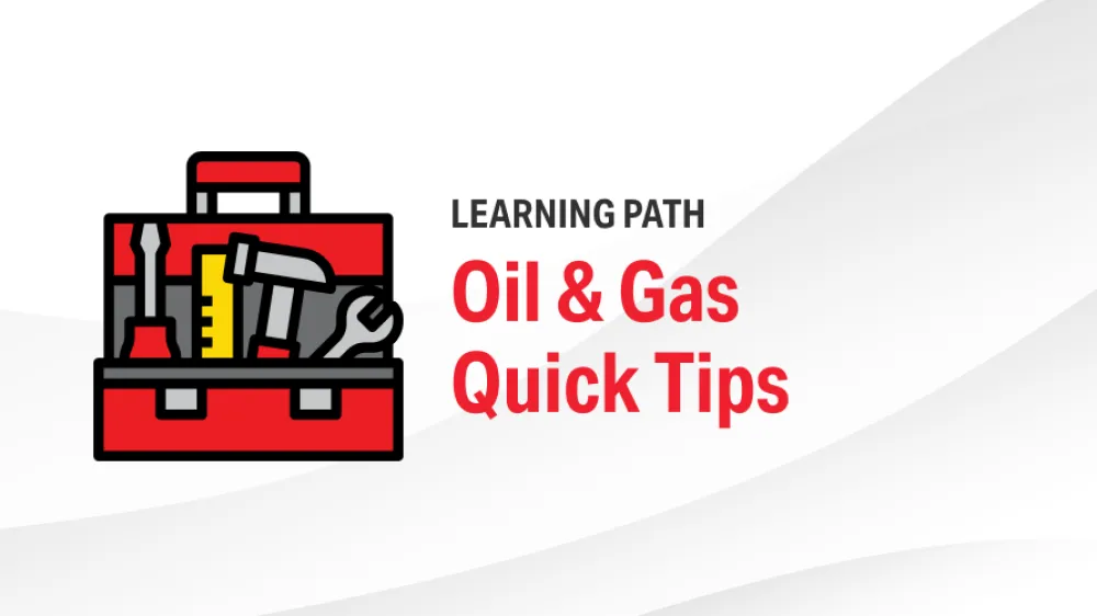 Learning Path - Oil and Gas Quick Tips