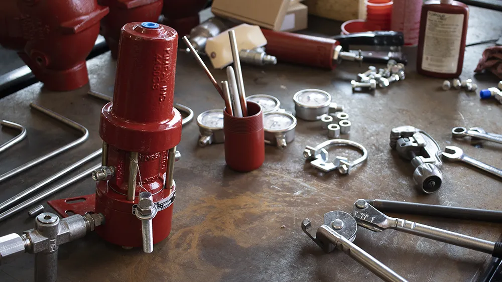 Valve Repair at Repair Shop