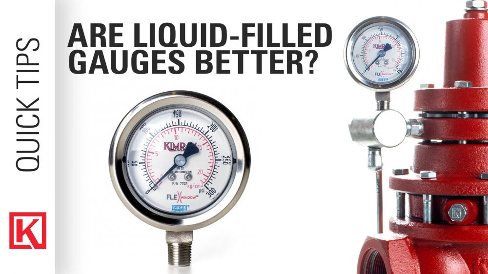 Liquid pressure outlet gauge