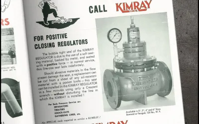 Kimray Back Pressure Regulator Advertisement from 1956