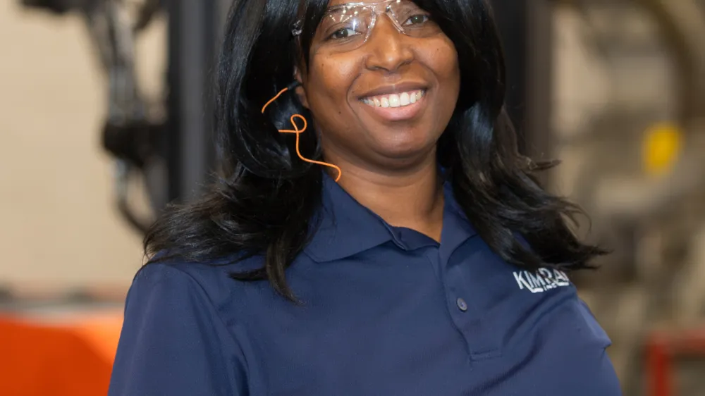 Kimray Clerk Working in Warehouse