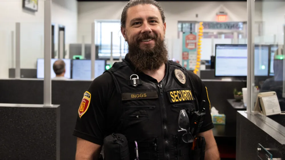 Kimray Security Officer on the Job