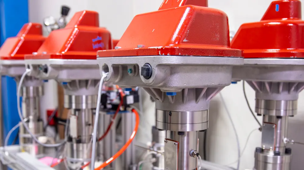 Electric Actuators Being Tested