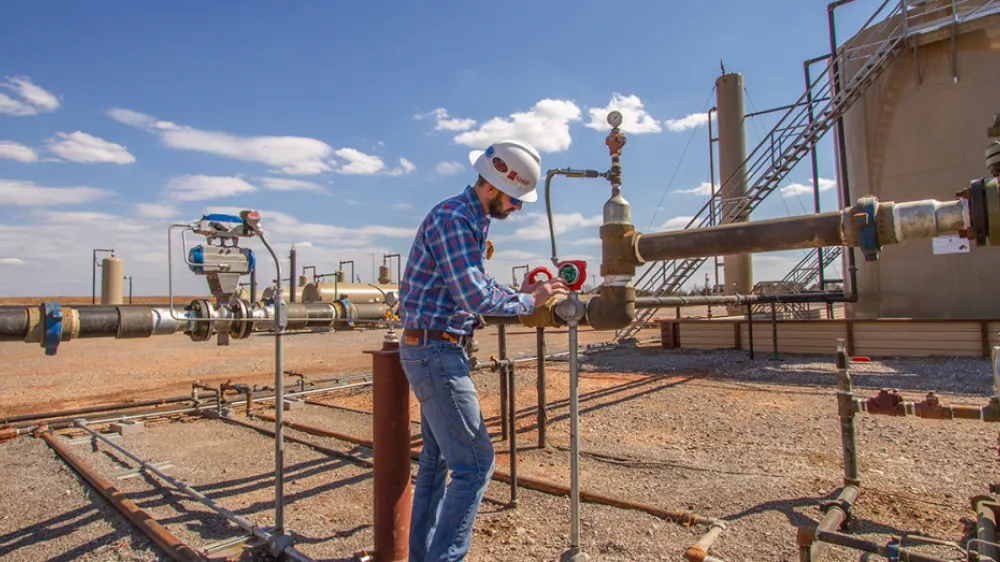 Electric Pilot on a Well Site