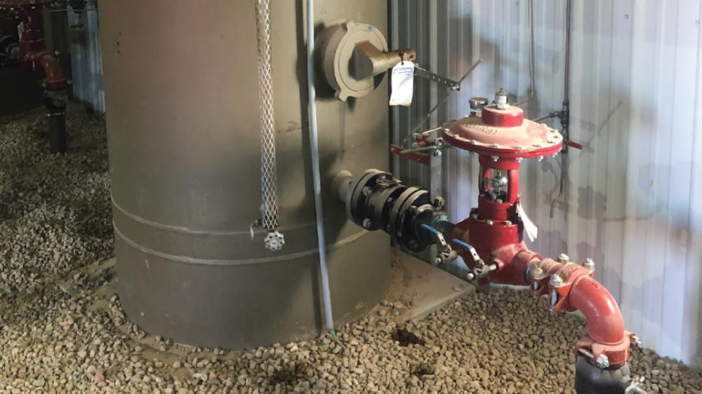 High Pressure Control Valve Being Used at a Williston Basin Well Site