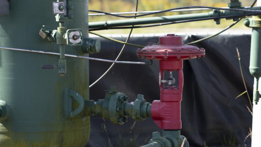 High Pressure Control Valve in a Field
