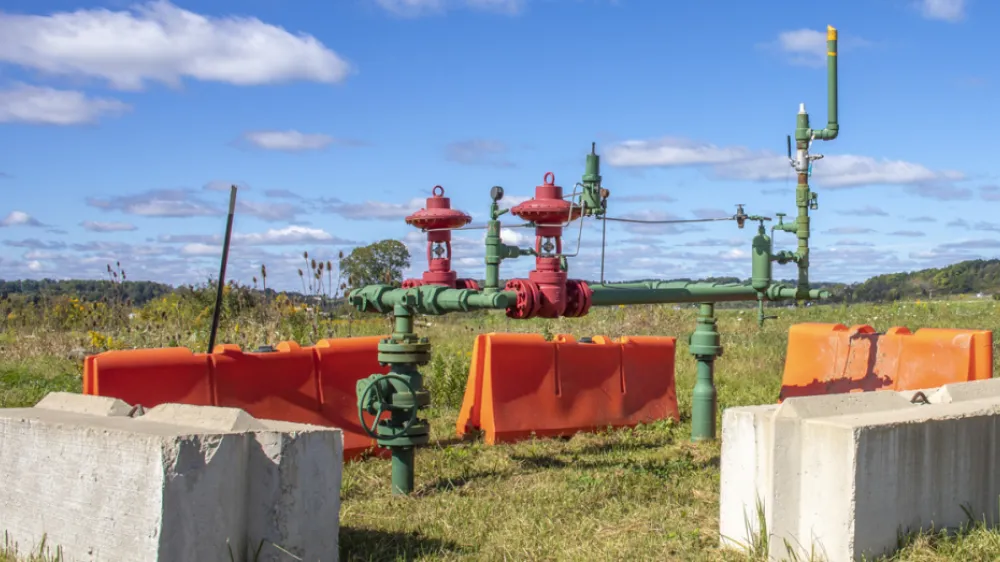 Well Site in the Appalachian Basin