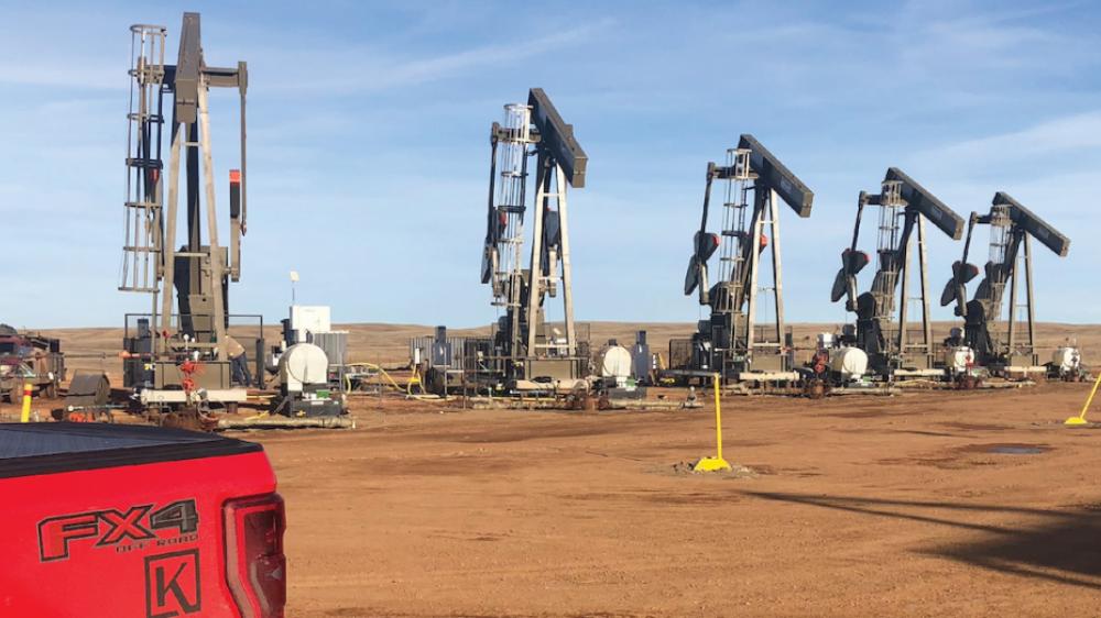 Well Site in the Bakken in North Dakota