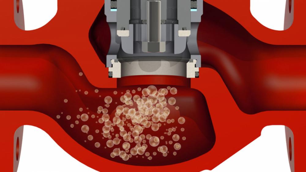 Example of Cavitation in a Valve