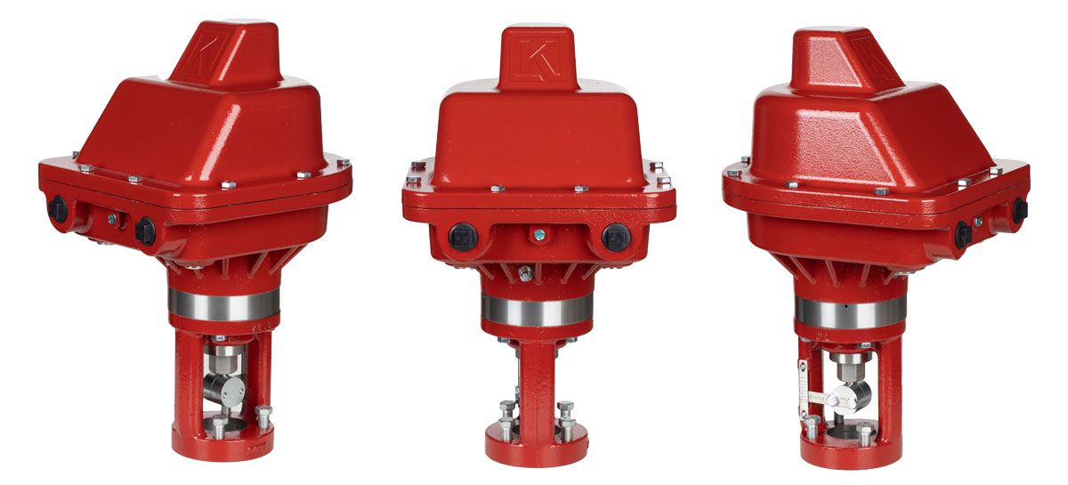 Various Angles of the Kimray Electric Actuator