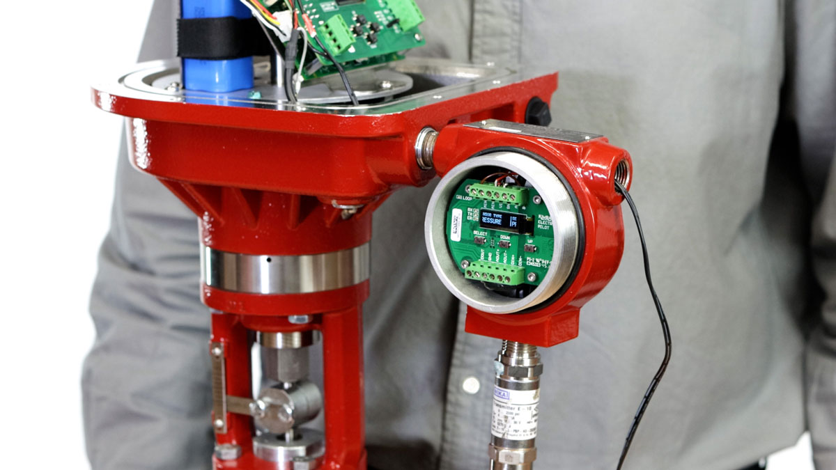 Actuator Connected to Electric Pilot