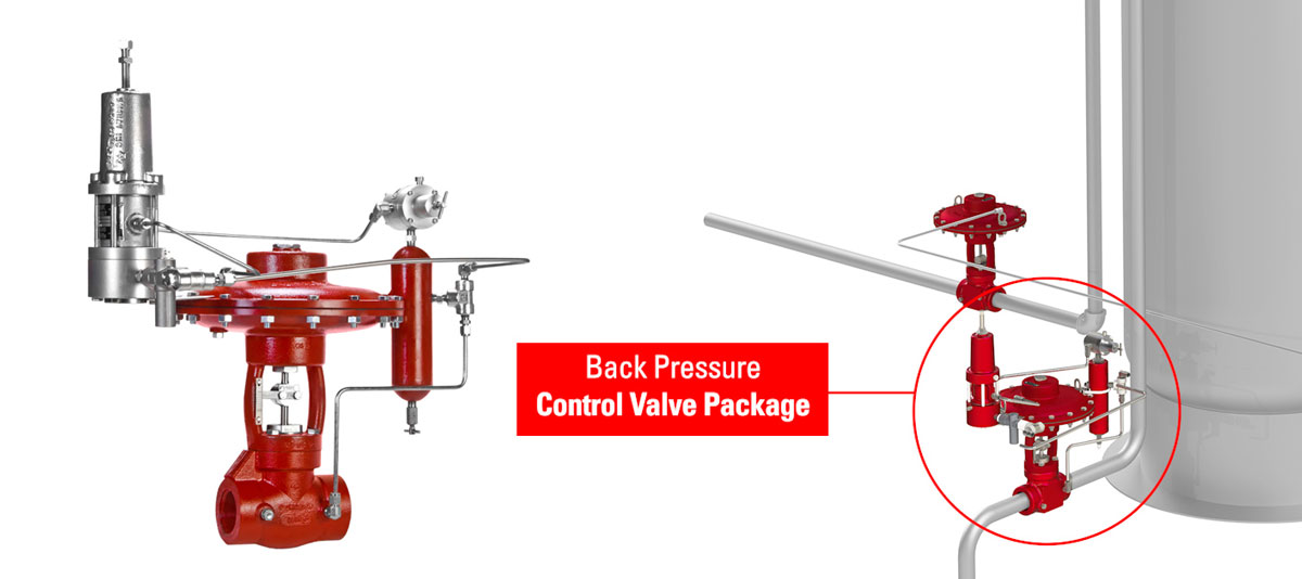 Back Pressure Regulator Package on a Separator