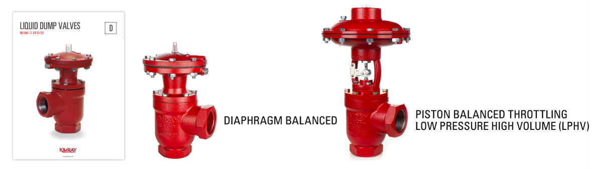 D Line - Pneumatically Operated Liquid Dump Valves