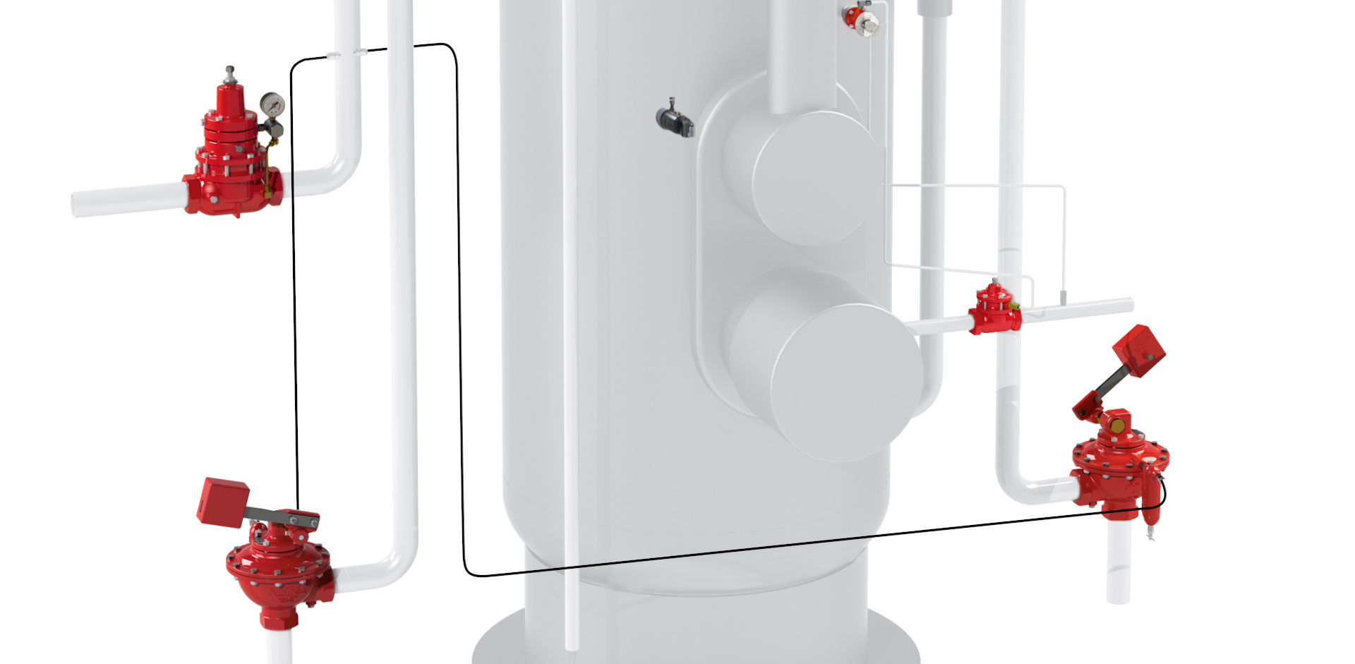 Equalizing Line Too Close to Back Pressure Regulator