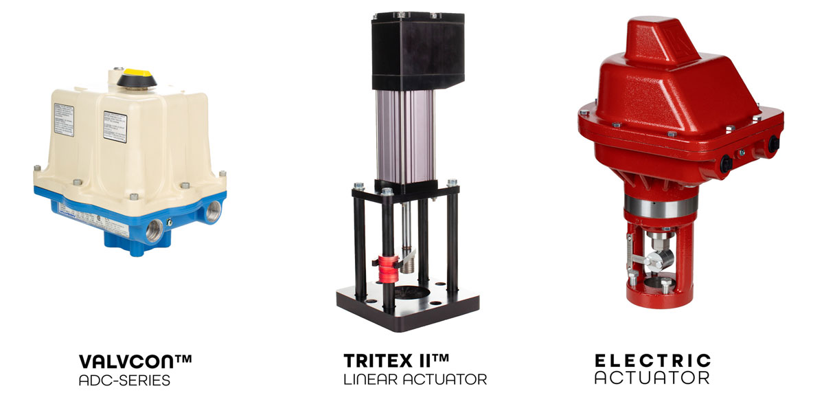 valvcon adc vs tritex II vs kimray electric actuator