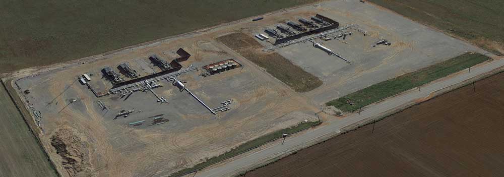 compressor station aerial photo