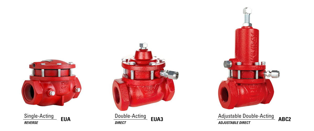 three categories of kimray low pressure control valves