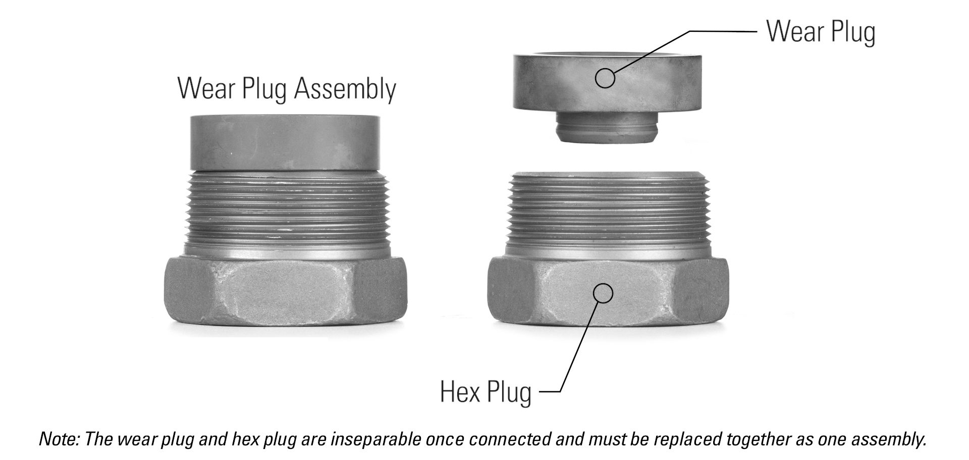 Replaceable Wear Plug Assembly