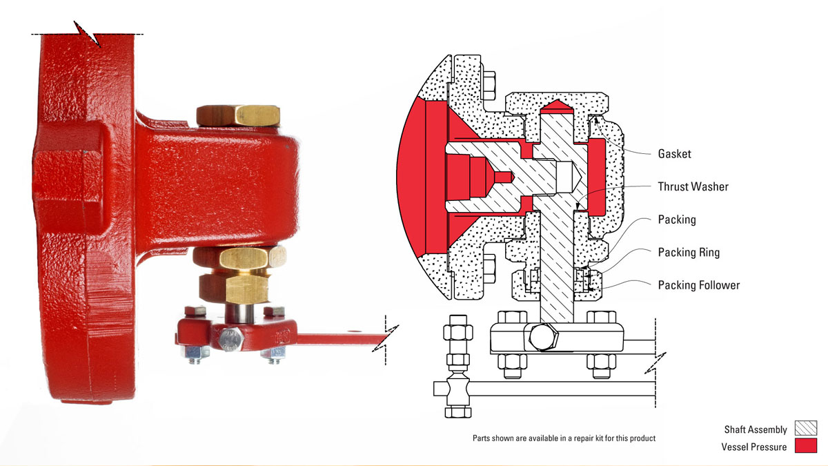 trunnion kimray repair kit soft goods pieces components