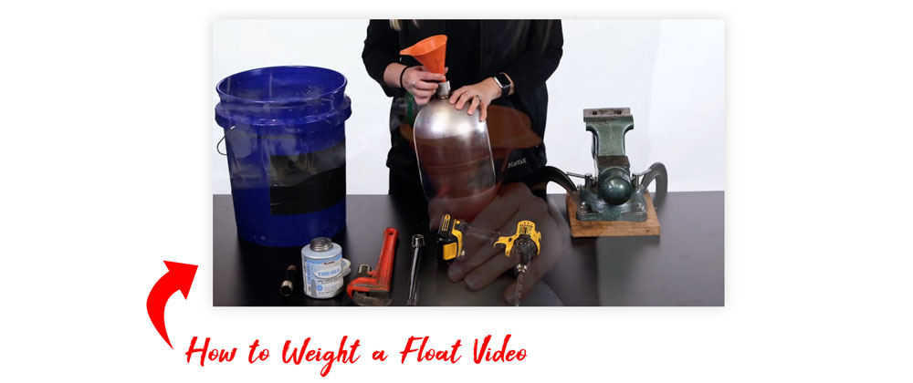 how to weight a float
