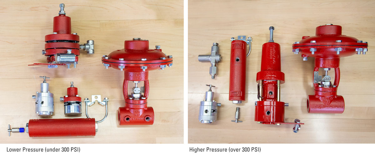 pressure package components shown for low and high pressure