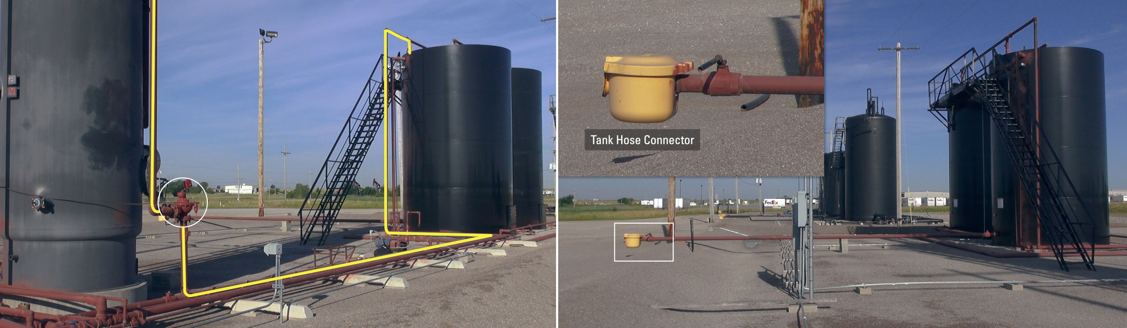 Heater Treater to Storage Tanks for Trucks