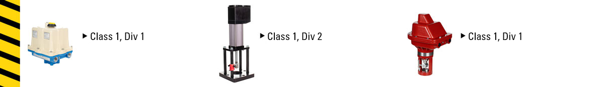 class and division ratings for valvcon compared to tritex and kimray