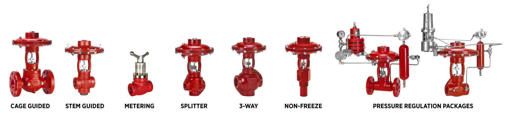 kimray high pressure control valve product offering line up photos