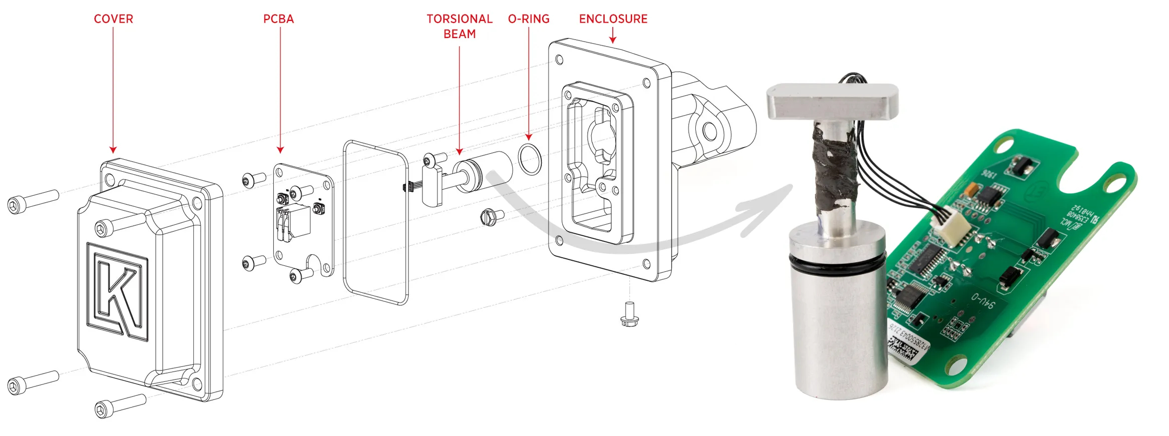 Kimray Electric Level Sensor Torsion Beam