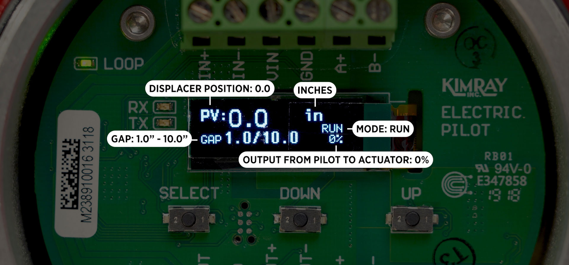 Kimray Electric Pilot Screen