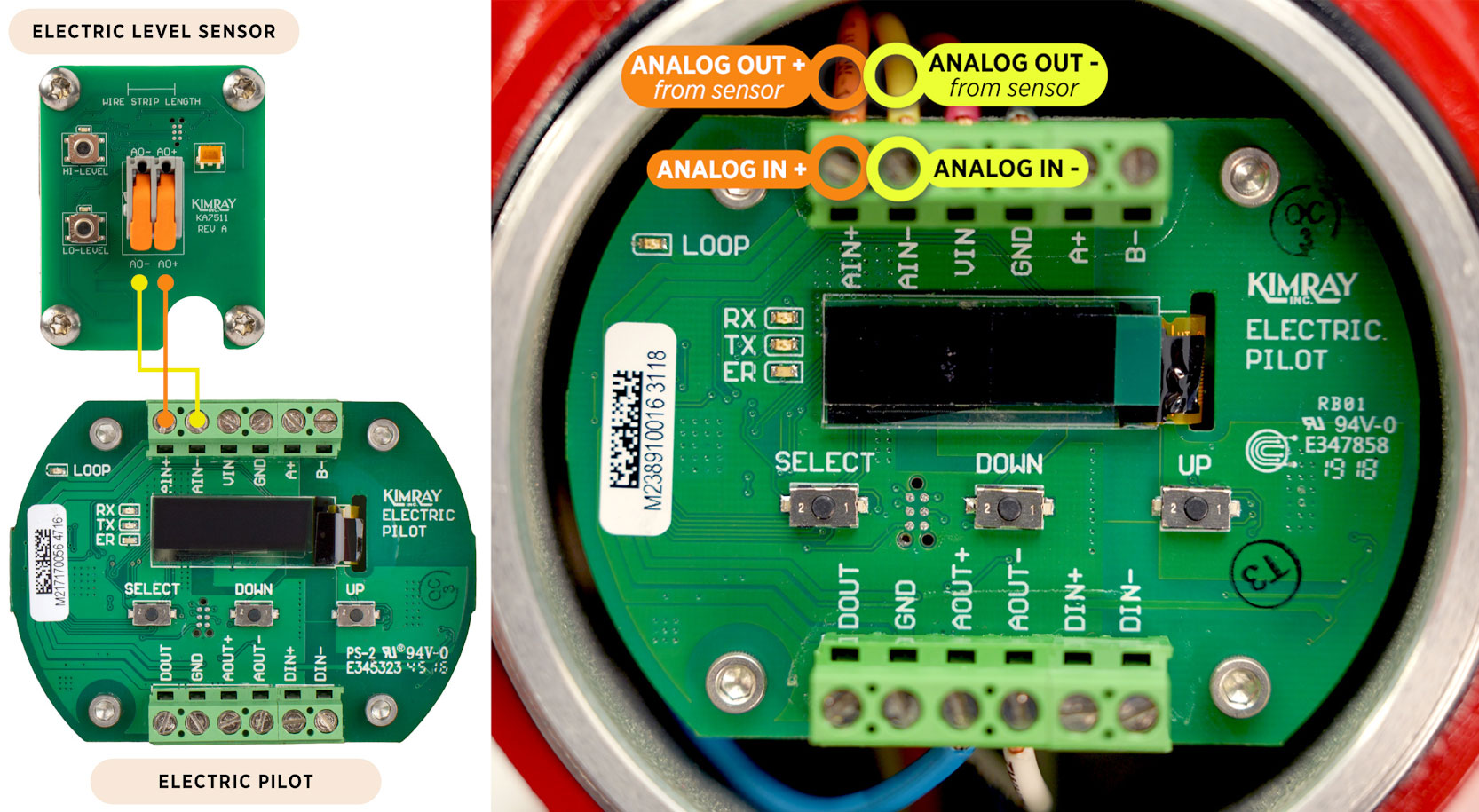 Electric Level Sensor wiring to Electric Pilot