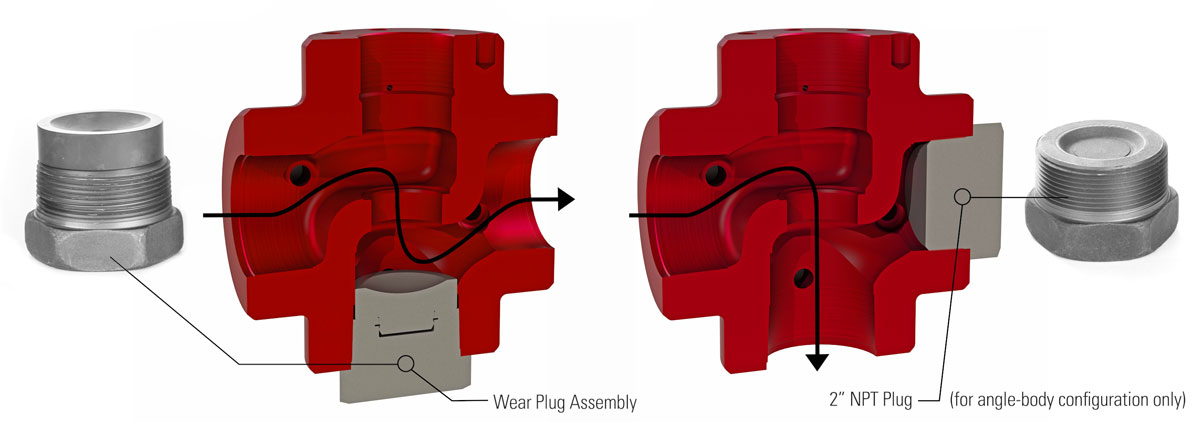 NPT Configurable body wear plug