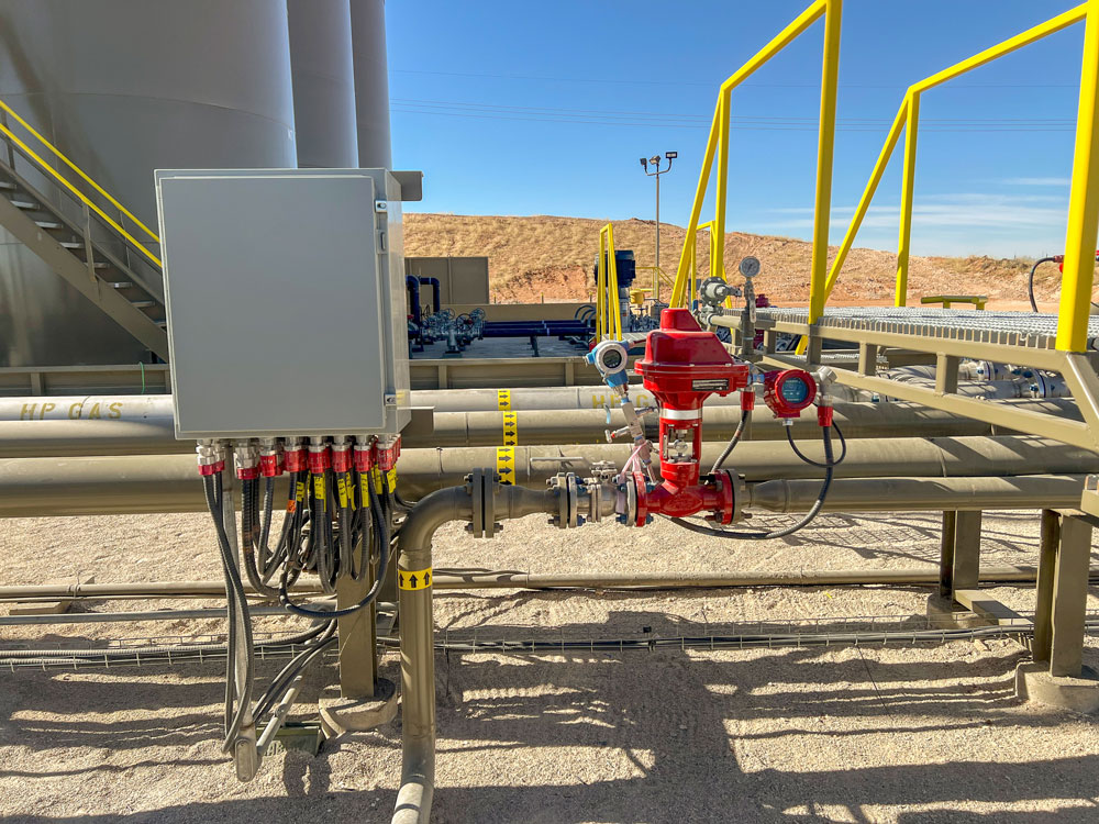PLC photo with kimray electric actuator