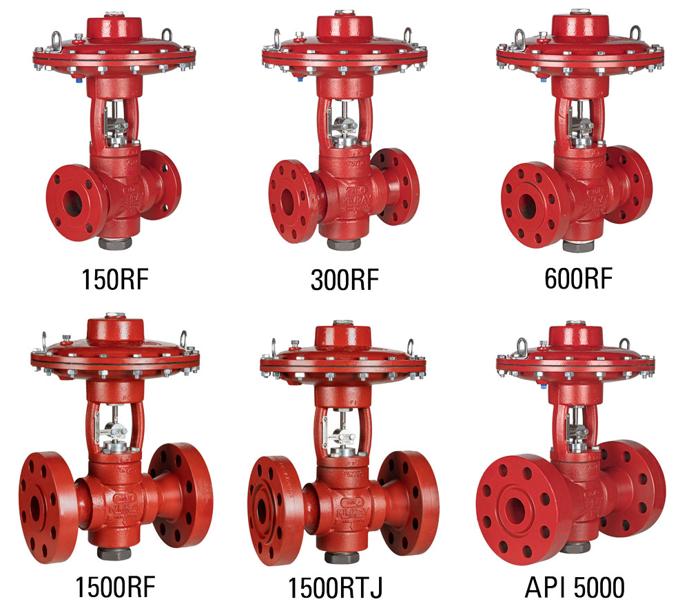 t-body flanged end connections control valve kimray